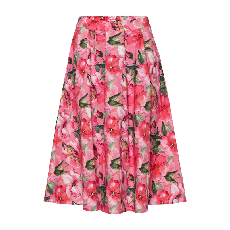 Ensemble 2 Pièces Jupe Longue Et Camisole - Imprimé Floral, Taille Haute, Style été Ou Soirée