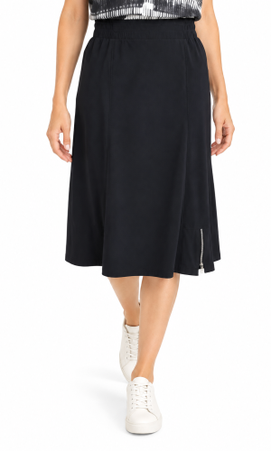 Jupe Midi Taille élastique Fluide