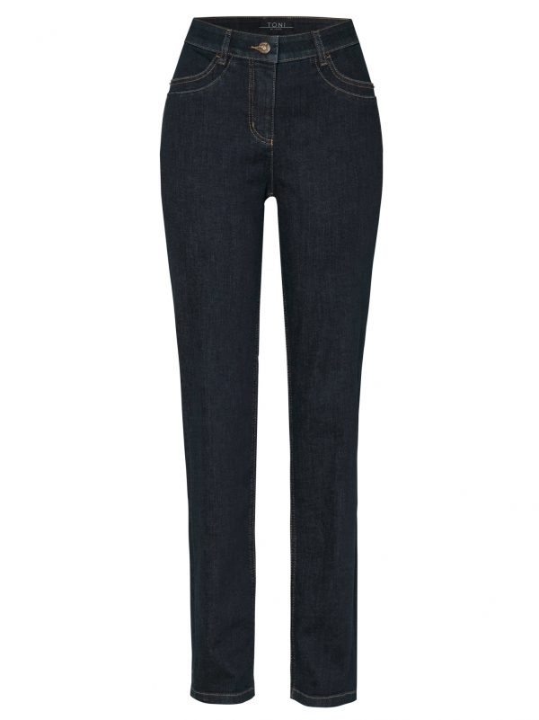 Pantalon Jean  Long Taille Moyenne Slim Quatre Poches Uni – Image 6