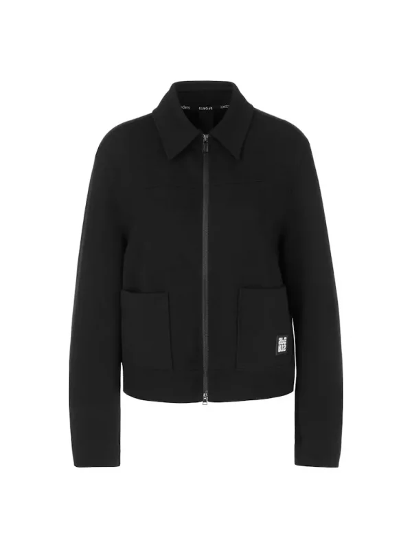 Blouson Manches Longues Deux Poches Zippé Uni – Image 6