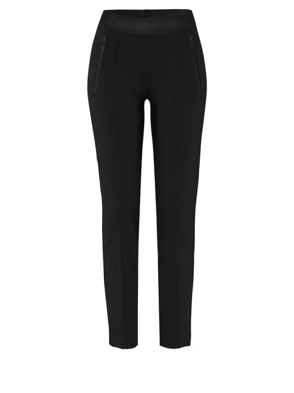 Pantalon Long Taille Moyenne élastique Slim Deux Poches Zippées – Image 4