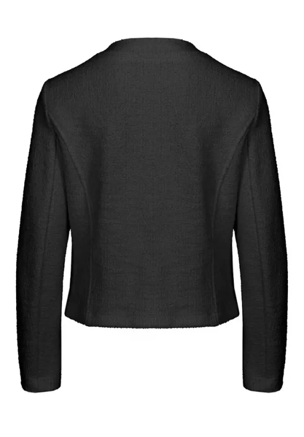 Veste Courte Boutonnée Manches Longues Quatres Poches Unie – Image 5