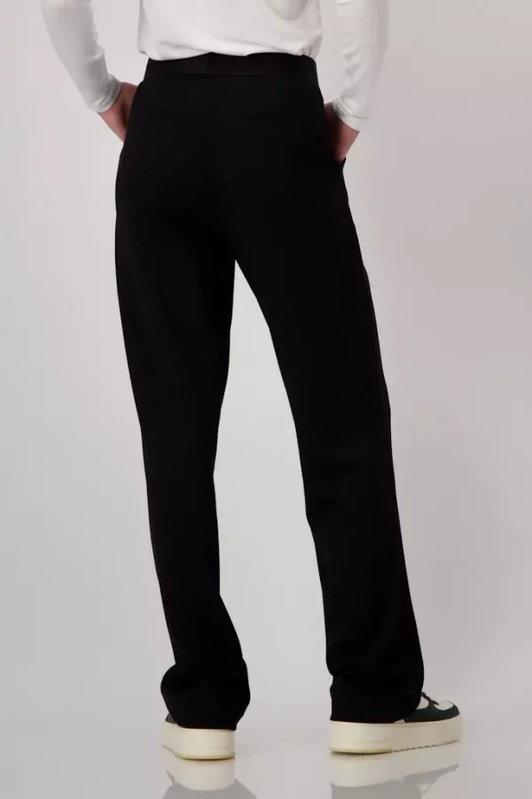 Pantalon Long Taille Moyenne Elastique Uni – Image 3