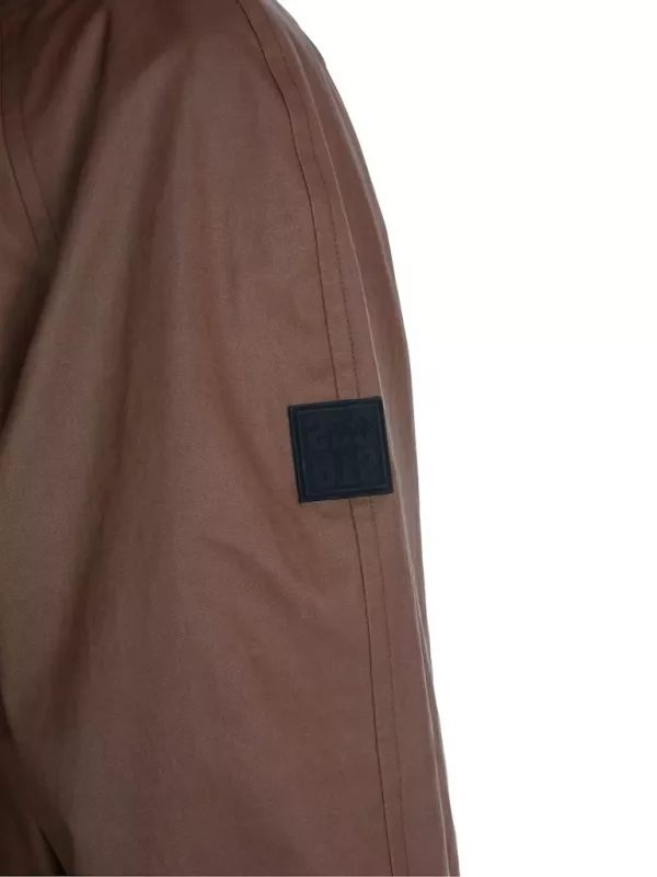 Veste Zippée Pressions Détails Côté Unie Bas De Manches  Léopard – Image 4