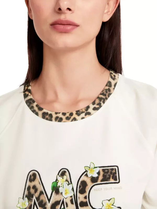 Sweat Col Rond Manches Longues Motif Placé – Image 5