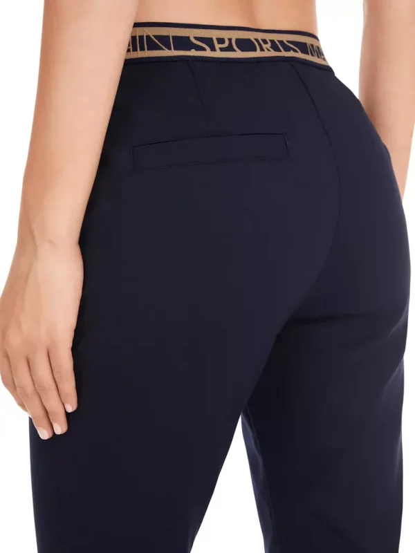 Pantalon Sept-huitième Taille Moyenne élastique Uni – Image 5