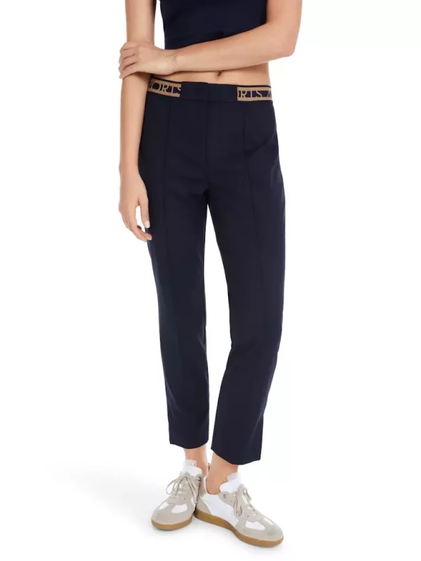 Pantalon Sept-huitième Taille Moyenne élastique Uni – Image 8