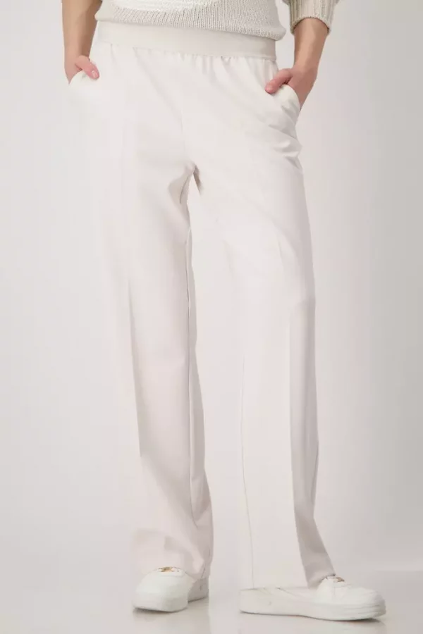 Pantalon Long Taille Moyenne élastique Fluide Uni