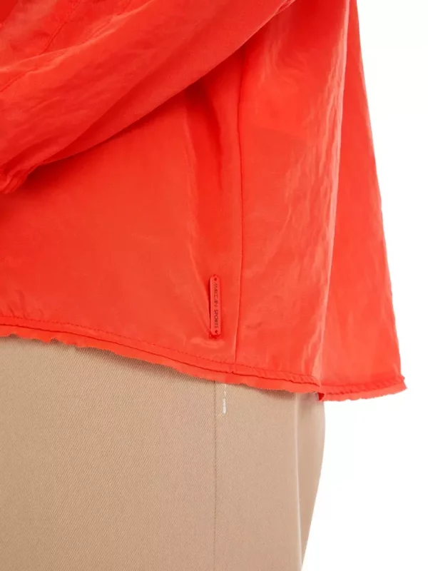 Chemise Manches Longues élastiquée Unie Dos Plus Long – Image 5