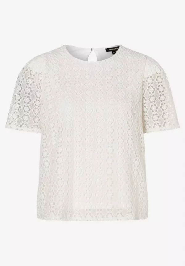 Blouse Col Rond Manches Courtes Broderie Anglaise – Image 3