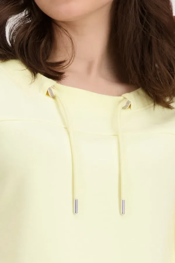 Sweat Col Rond Manches Courtes Cordons Uni – Image 4