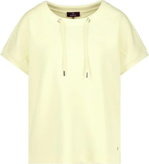 Sweat Col Rond Manches Courtes Cordons Uni – Image 6