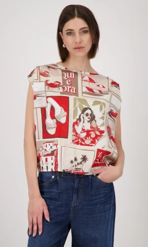 Blouse col Rd Sm all Ov Imp