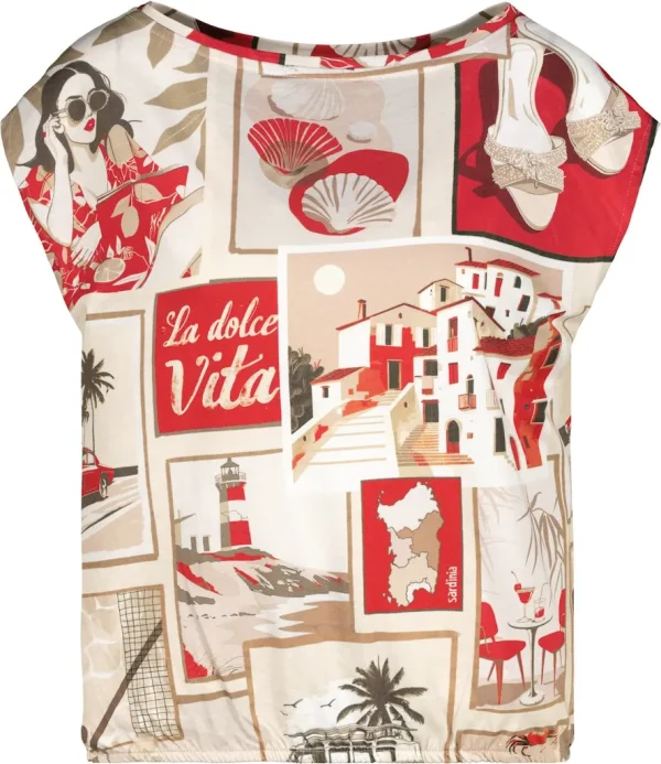 Blouse Col Rond Sans Manches All Over Imprimé – Image 6