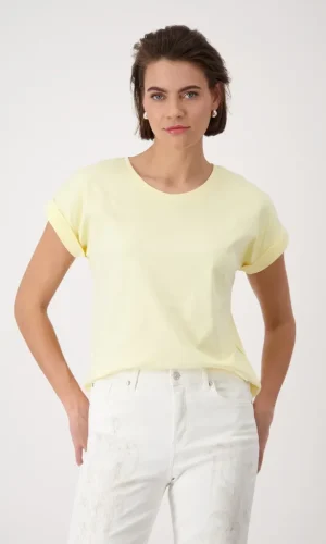 Tee Shirt Col Rond Manches Courtes Uni