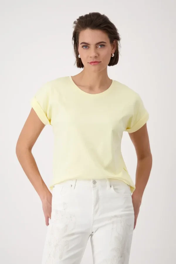 Tee Shirt Col Rond Manches Courtes Uni