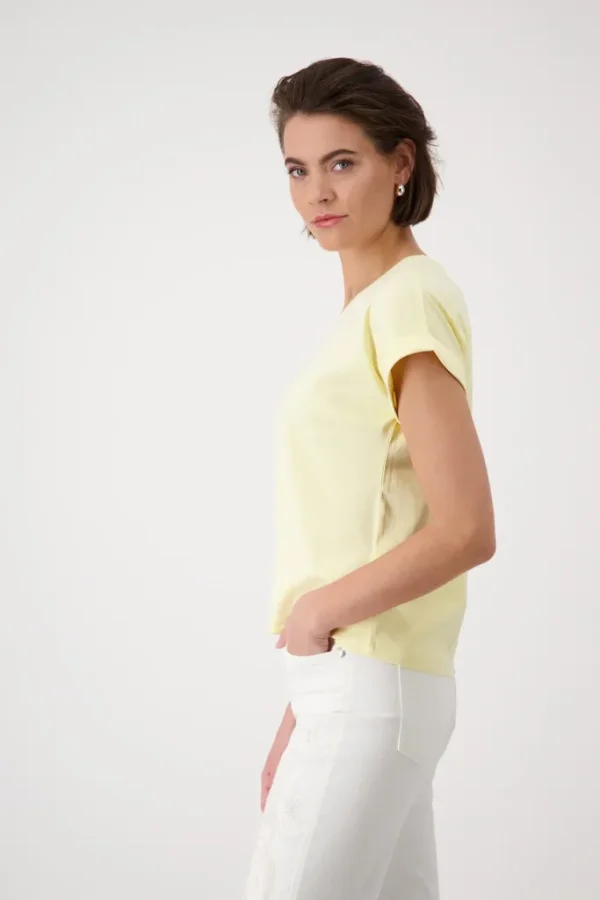 Tee Shirt Col Rond Manches Courtes Uni – Image 2