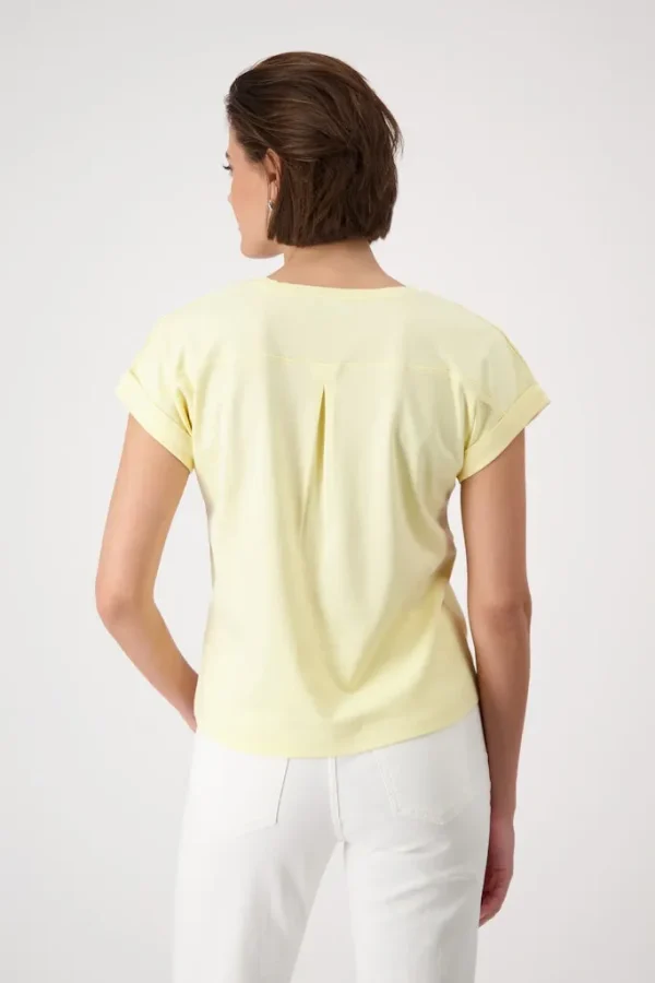 Tee Shirt Col Rond Manches Courtes Uni – Image 3
