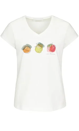 T-shirt Col V Mc Mot Plac