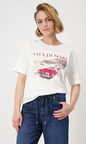 T-shirt Col Rd Mc Mot Plac