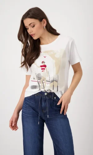 T-shirt Col Rd Mc Mot Plac