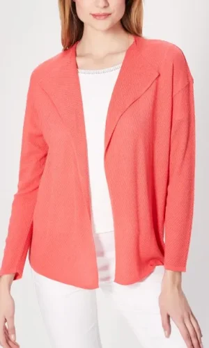 Gilet bord a bord manches longues bimatières