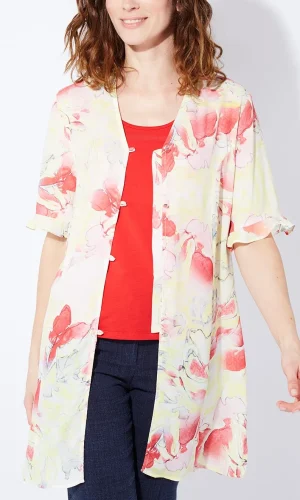 Chemise longue manches courtes imprimé