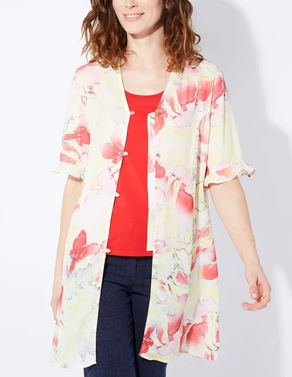 Chemise longue manches courtes imprimé