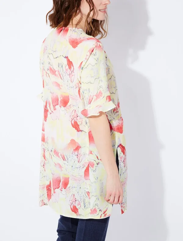 Chemise longue manches courtes imprimé – Image 3