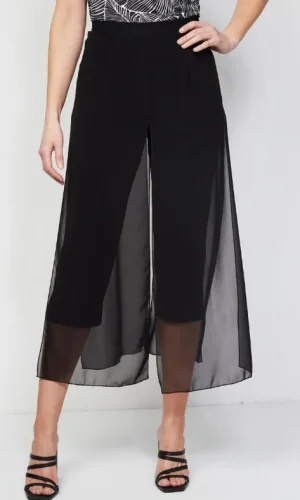 Pantalon sept huitième voile fluide uni