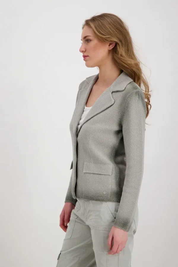 Veste Mi-longue Manches Longues Deux Poches Boutonnée Lurex – Image 2