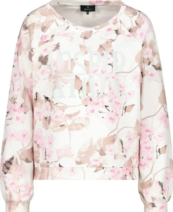 Sweat Col Rond Manches Longues Imprimé All Over Motif Placé – Image 6
