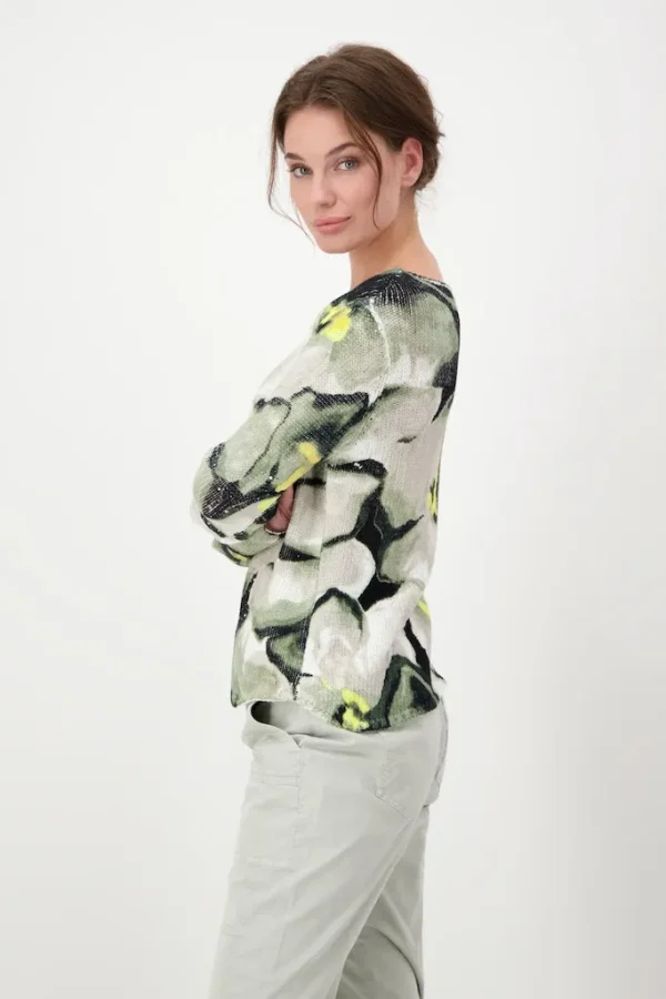Pull Col Rond Manches Longues Imprimé All Over – Image 2