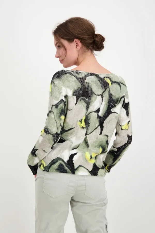 Pull Col Rond Manches Longues Imprimé All Over – Image 3