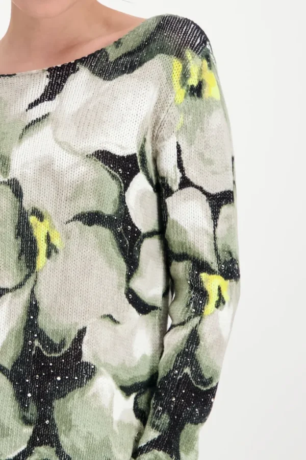 Pull Col Rond Manches Longues Imprimé All Over – Image 4