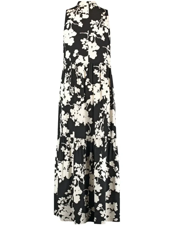 Robe Longue Col V Sans Manches Imprimée – Image 2