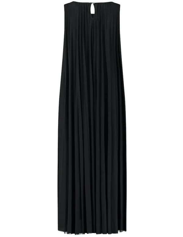 Robe Longue Col Rond Sans Manches Plissée – Image 2