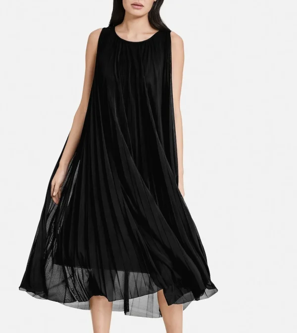 Robe Longue Col Rond Sans Manches Plissée – Image 5