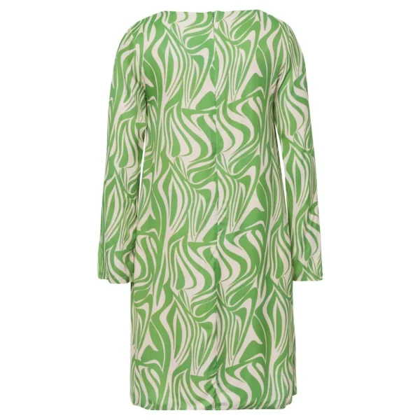 Robe Longueur Genoux Col Marinière Manches Longues Imprimée – Image 2