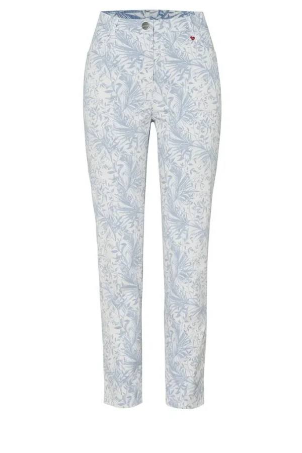 Pantalon Sept-huitième Taille Moyenne élastique Imprimé