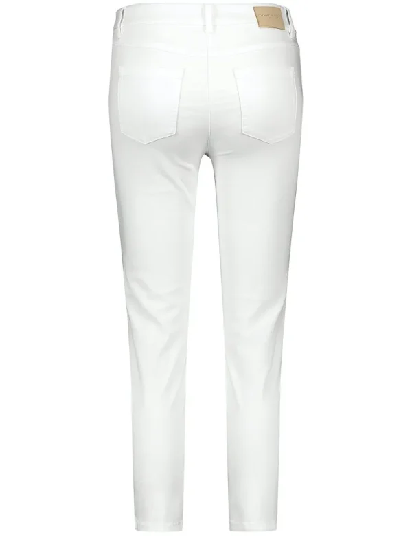 Pantalon Sept-huitième Taille Moyenne Uni Cinq Poches Best For Me – Image 2