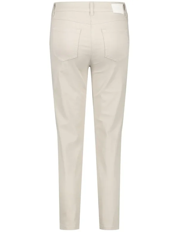 Pantalon Sept-huitième Taille Moyenne Uni Cinq Poches Best For Me – Image 6