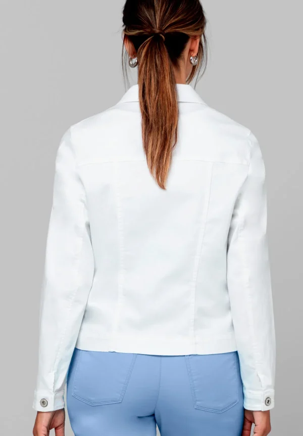 Veste Col Chemise Manches Longues Boutonnée Unie – Image 2