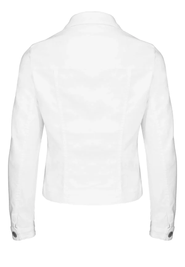 Veste Col Chemise Manches Longues Boutonnée Unie – Image 4