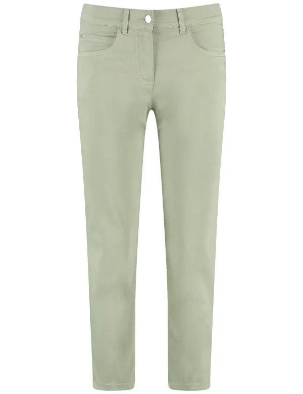 Pantalon Sept-huitième Taille Moyenne Cinq Poches Uni Best For Me – Image 2