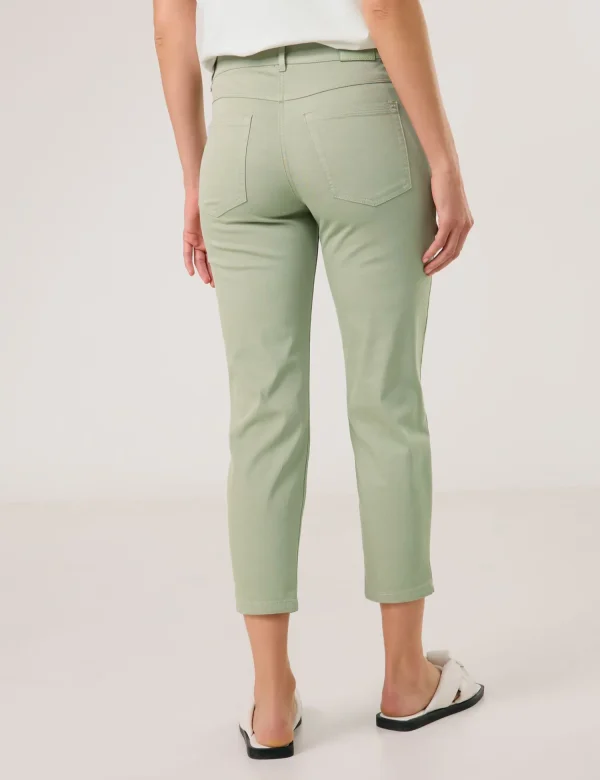 Pantalon Sept-huitième Taille Moyenne Cinq Poches Uni Best For Me – Image 6
