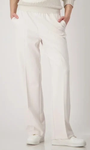 Pantalon Long Taille Moyenne élastique Fluide Uni