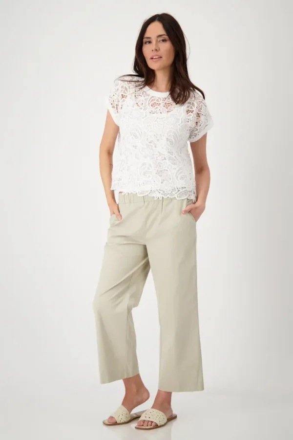 Blouse Col Rond Manches Courtes Broderies Anglaises – Image 5