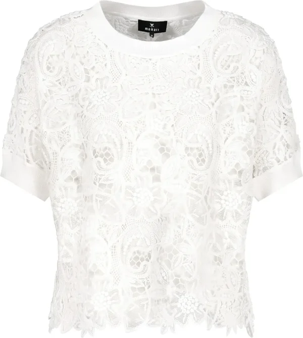 Blouse Col Rond Manches Courtes Broderies Anglaises – Image 6