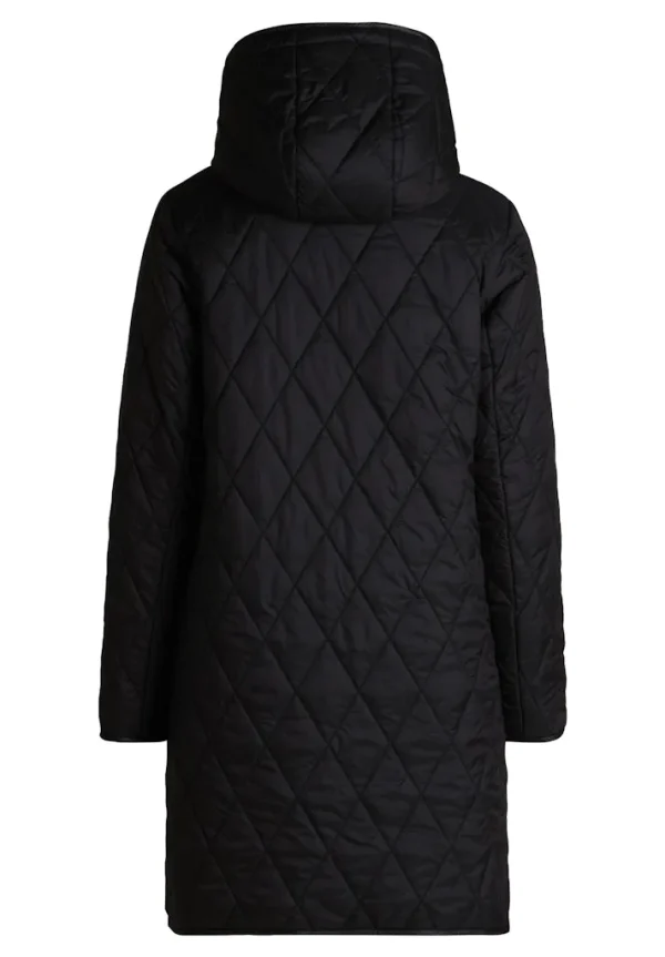 Parka Mi-longue Manches Longues Zippée Réversible Deux Poches  Imprimé Léopard Et Unie à Capuche – Image 8